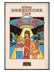 Alien Abduction Club Framed Poster