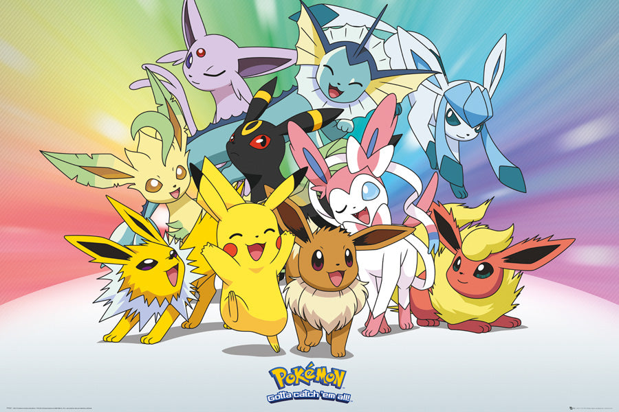 Eevee Evolution, Pokemon Poster1