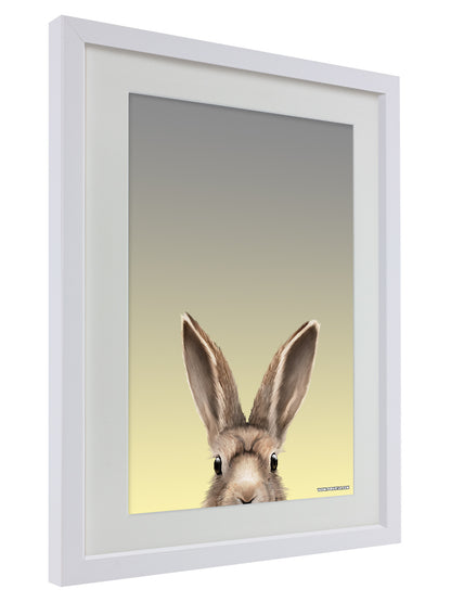 White Wooden Framed Hare