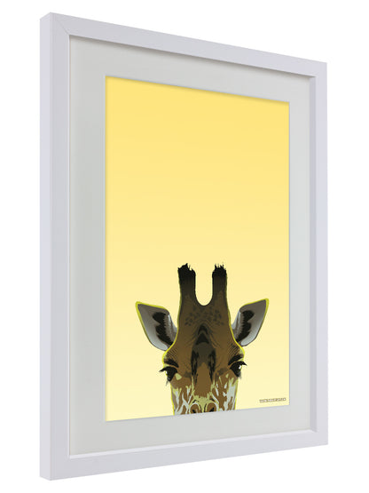 White Wooden Framed Giraffe