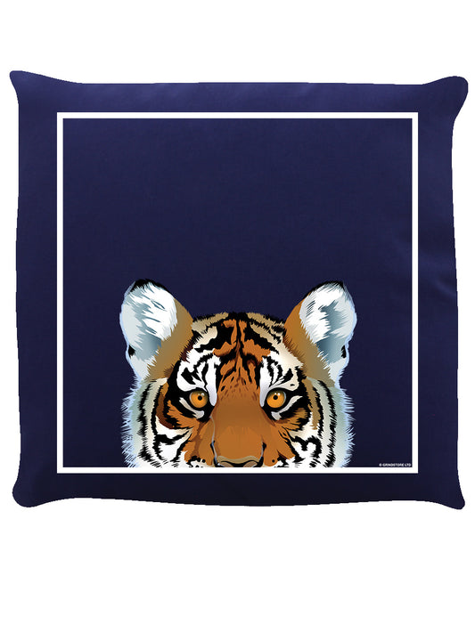 Tiger Navy Blue Cushion