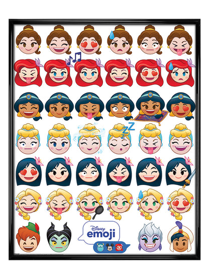 Gloss Black Framed Emoji Princess Emotions