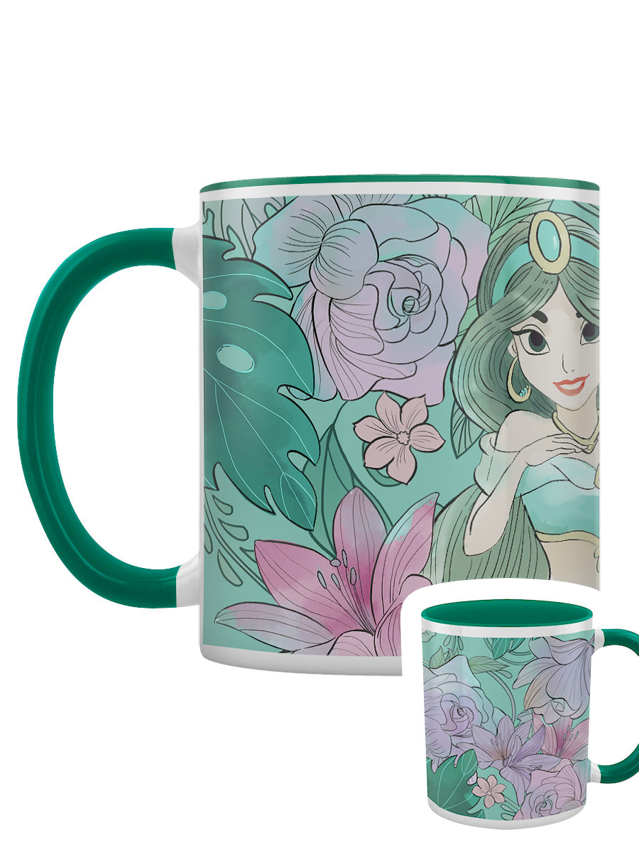 Tazza Aladdin (Gelsomino Floreale) - Colore Interno Verde, Tazza Da Collezione Con Licenza Ufficiale, Lavabile In Lavastoviglie
