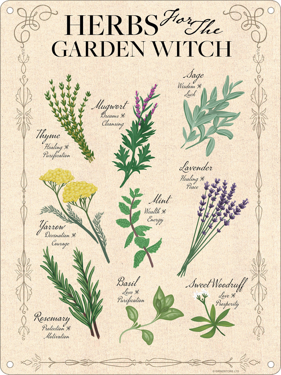 Herbs For The Garden Witch