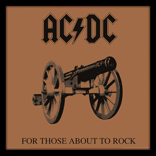 (For Those About To Rock) 12'' Album Cover Framed Print