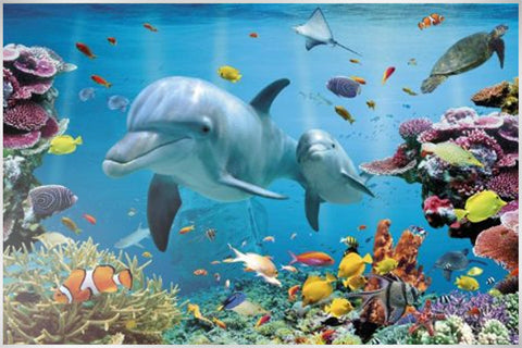 Underwater Dolphin Fantasy