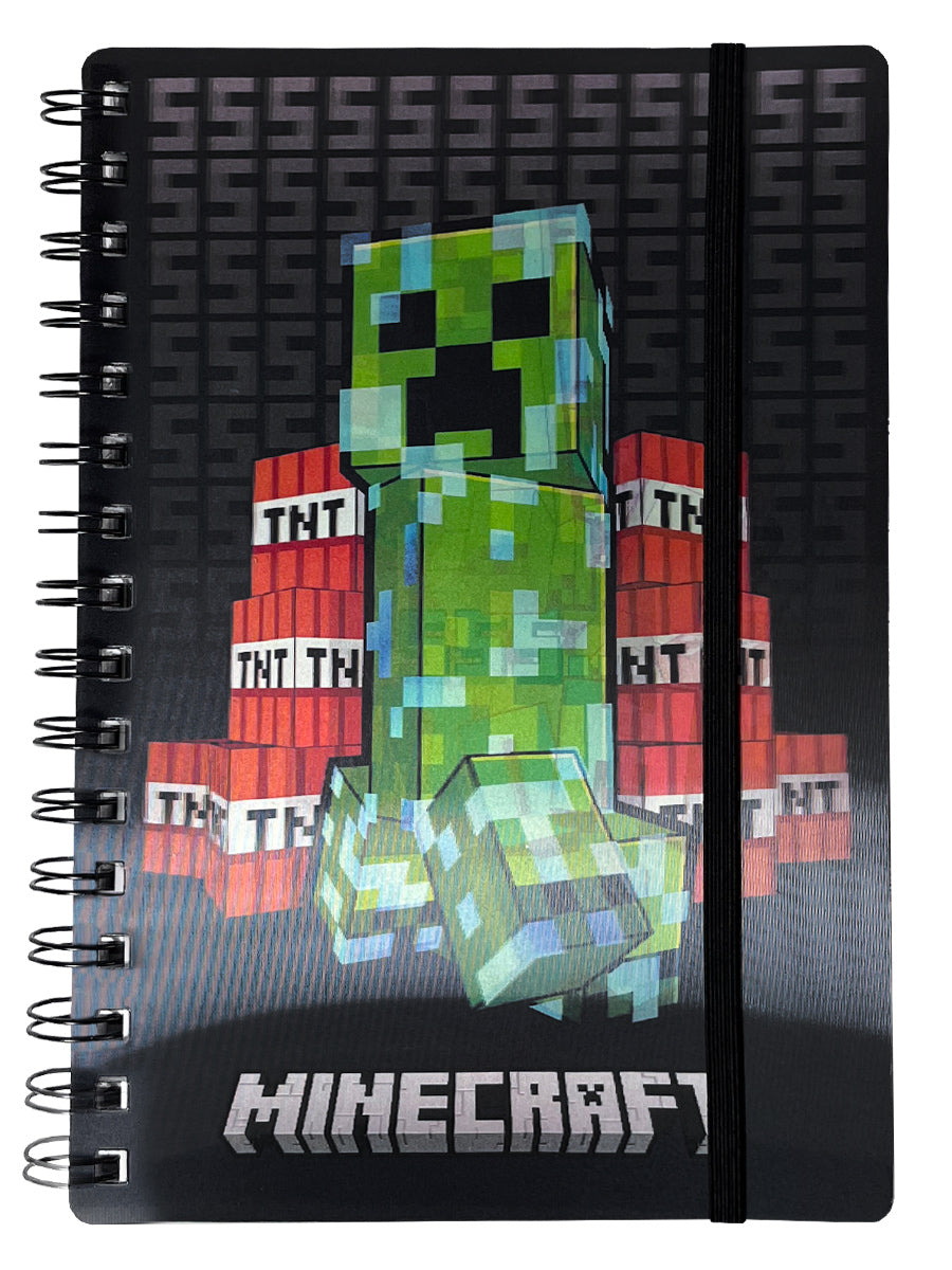 Example Minecraft Notebook Creeper BOOM, Minecraft Notebook