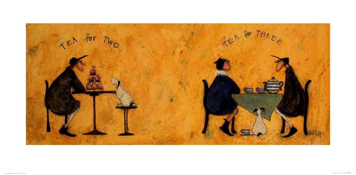 Tea For Two Tea For Three, Sam Toft Print