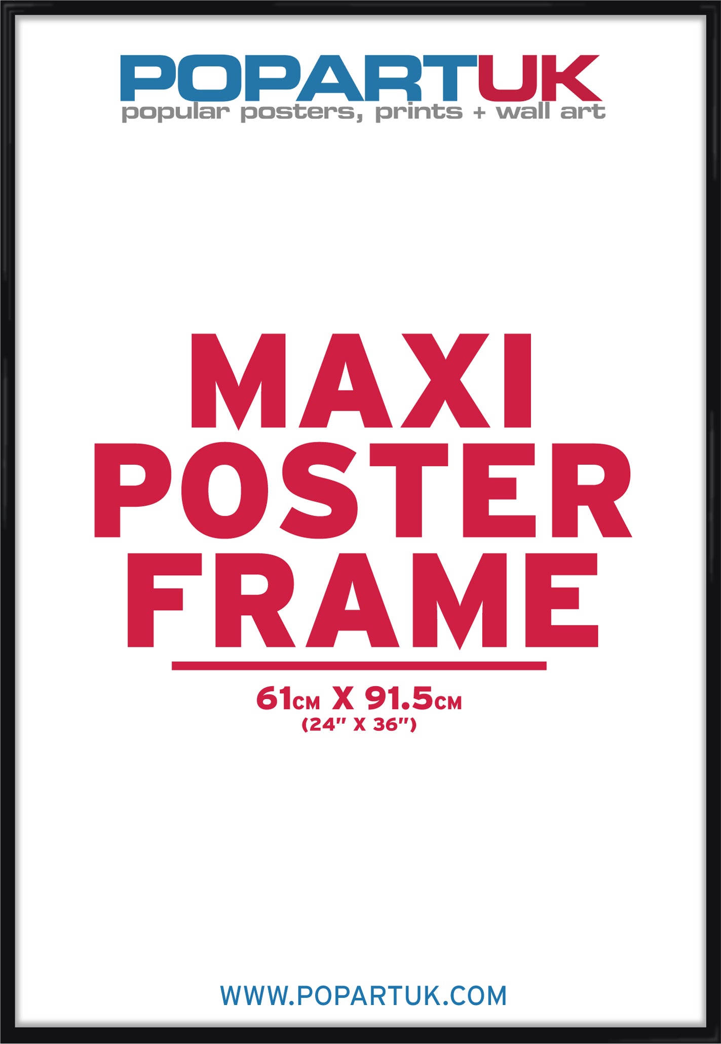 61x91.5cm Gloss Black Poster Frame