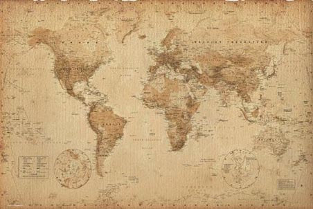 Antique Style Map