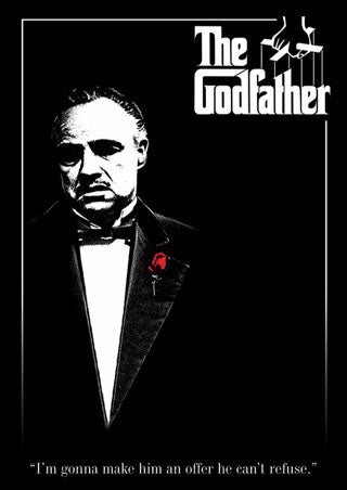 Don Vito Corleone with a Red Rose