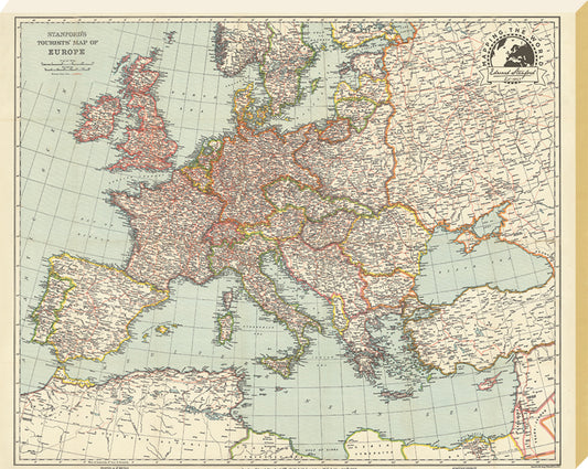 Stanfords Tourists Map of Europe
