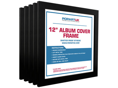 12" Record Cover Album Frame - Black