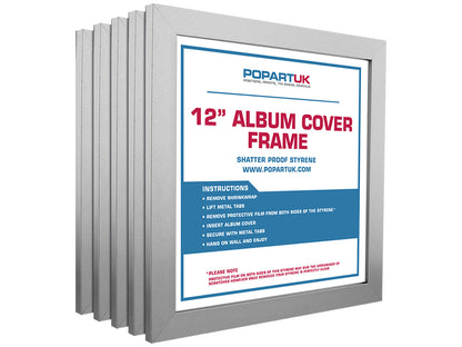 12" Record Cover Album Frame - Silver