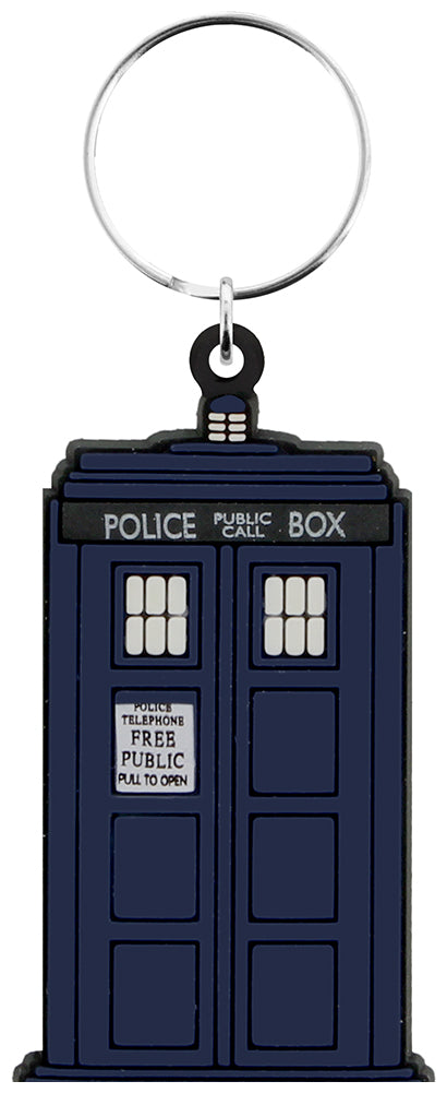 Dr Who Tardis Rubber Keychain